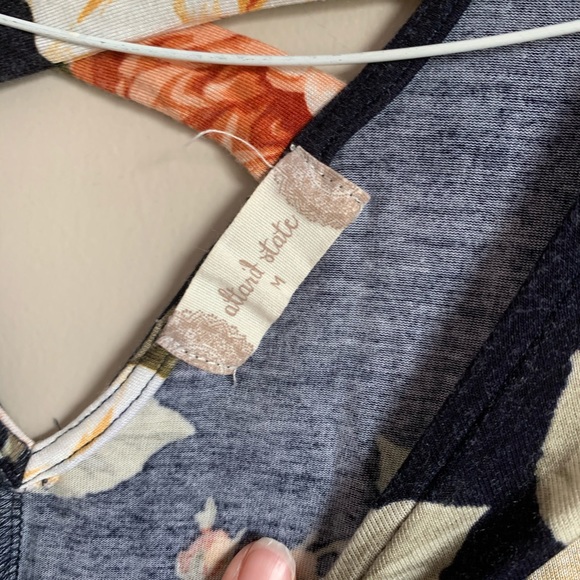 Altar'd State size medium Blue Floral Tunic long - Picture 3 of 7